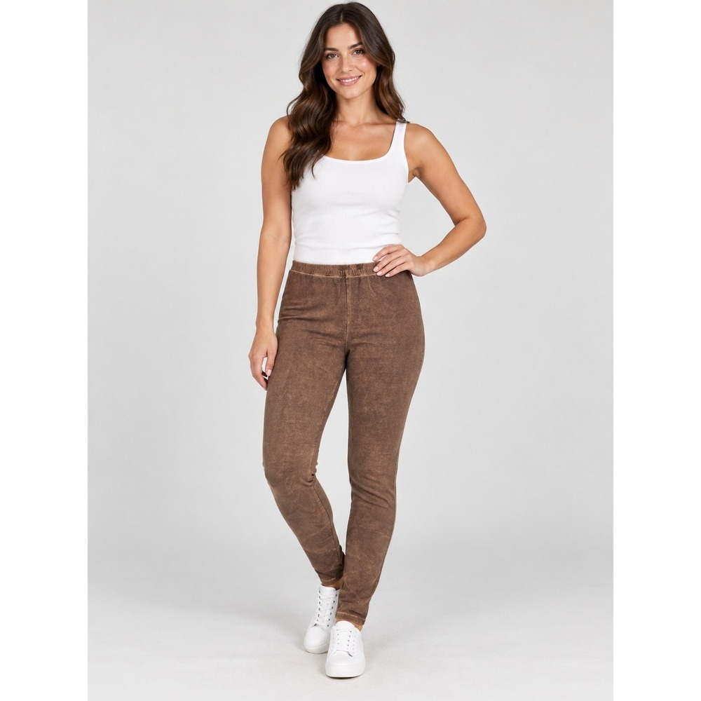 SKIMS Outdoor Legging Camel Mineral Wash High Waisted Cotton Blend AP-LEG-0731 M